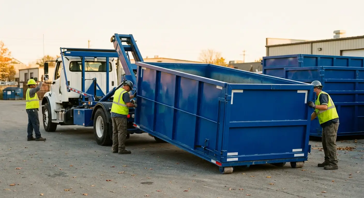 Commercial waste management and dumpster rental logistics in Brooklyn Park, MN