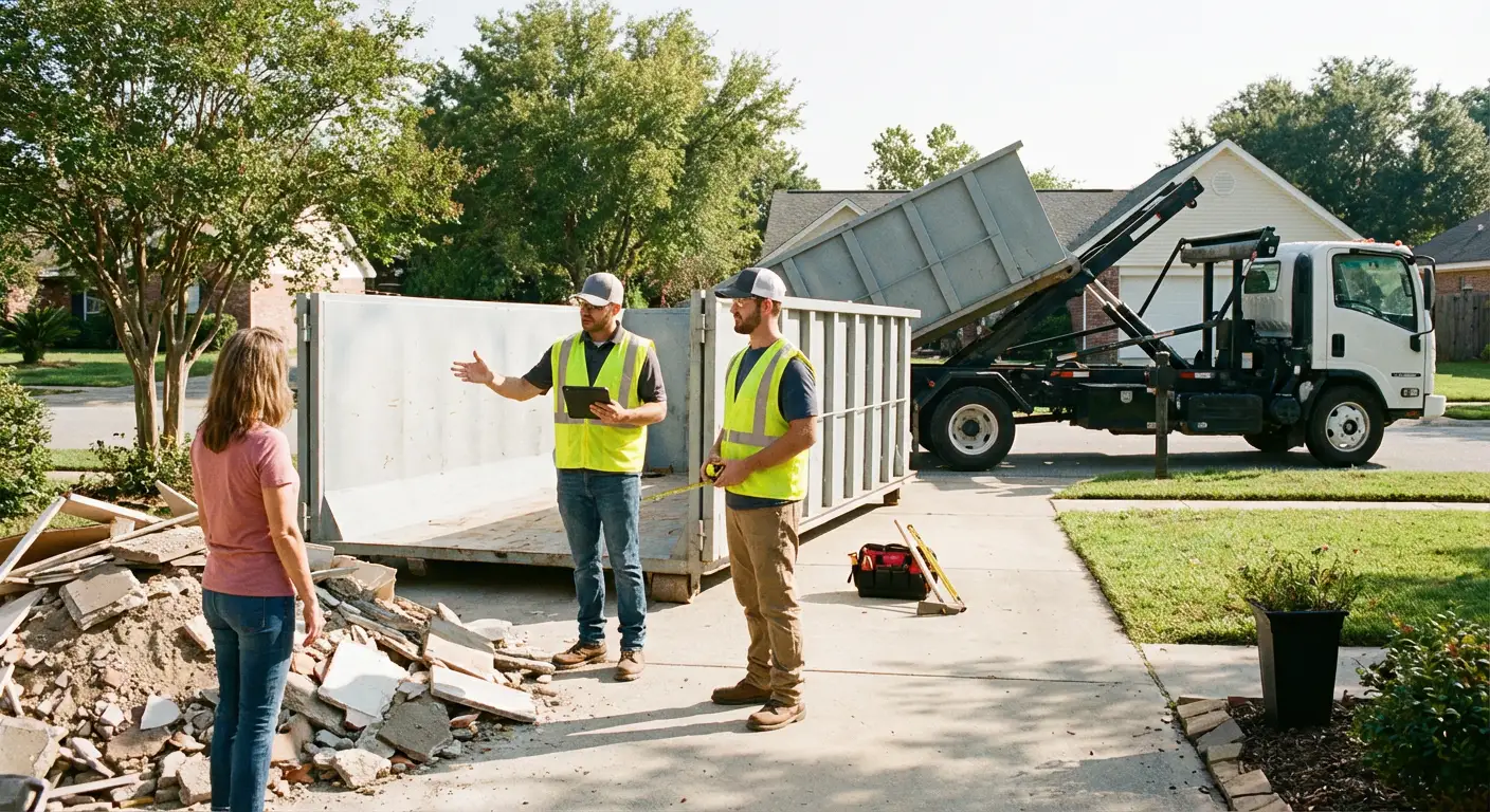 Noble Parkway Dumpsters dumpster delivery truck in Brooklyn Park, MN