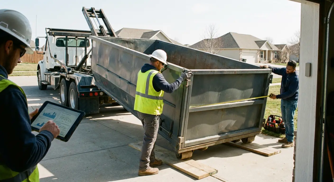 Roll-off dumpster dimensions and capacity guide in Brooklyn Park, MN
